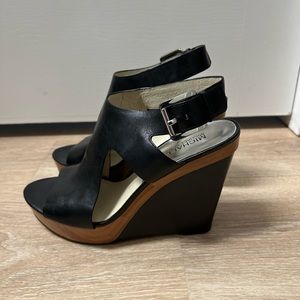 Michael Kors Black Wedge Heels